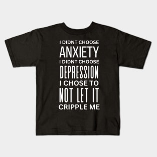 Overcome Anxiety and Depression - Motivational Kids T-Shirt